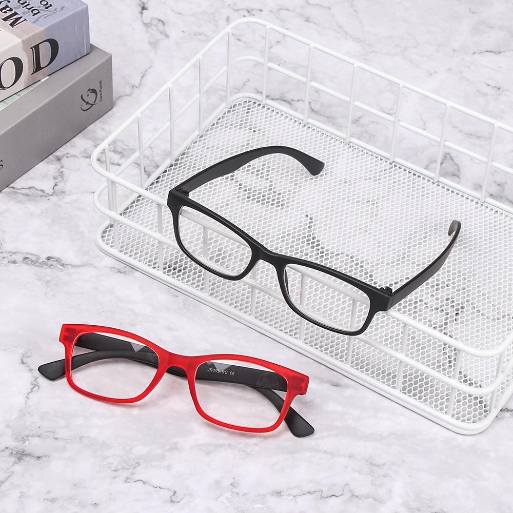 Fashion Men Women Reading Glasses Rectangle Spring Anti Glare Lightweight Reading Eyeglasses No Screw Detachable Design Eyeglasses Hyperopia Presbyopia Vision Care Eyewear