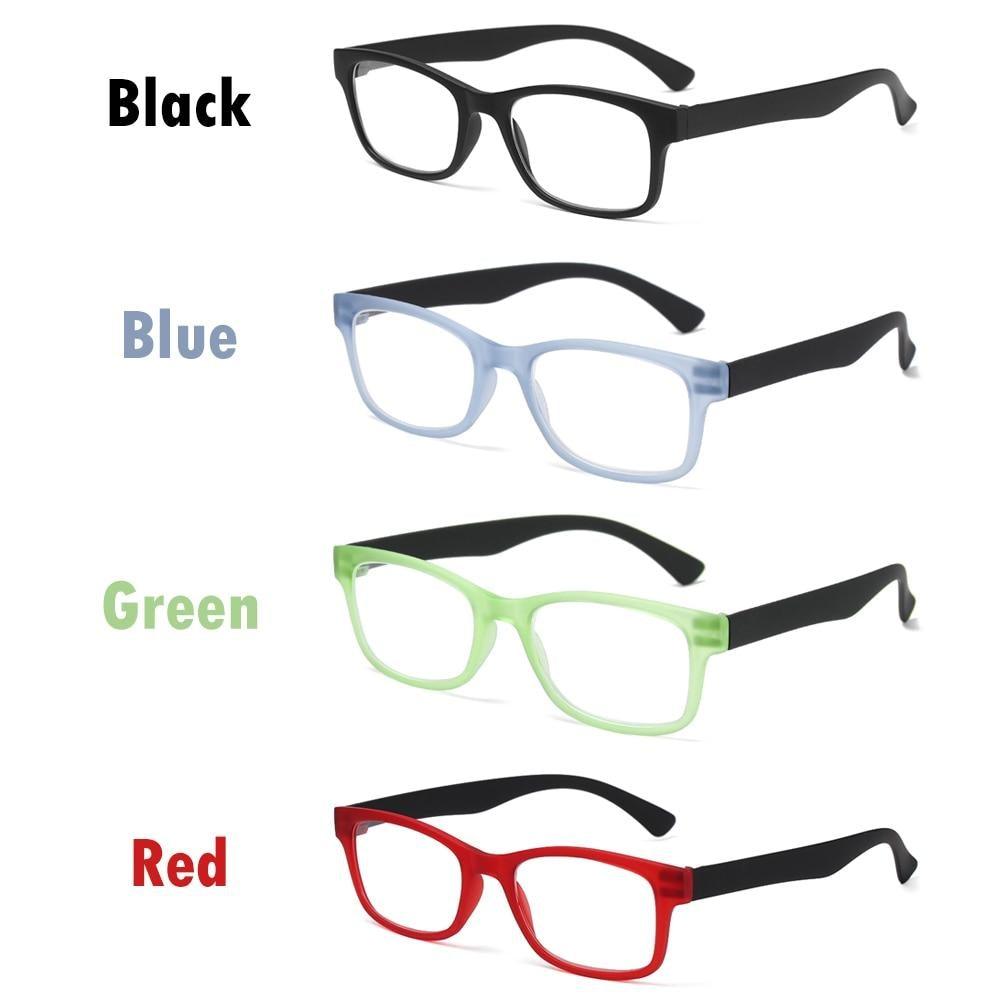 Fashion Men Women Reading Glasses Rectangle Spring Anti Glare Lightweight Reading Eyeglasses No Screw Detachable Design Eyeglasses Hyperopia Presbyopia Vision Care Eyewear