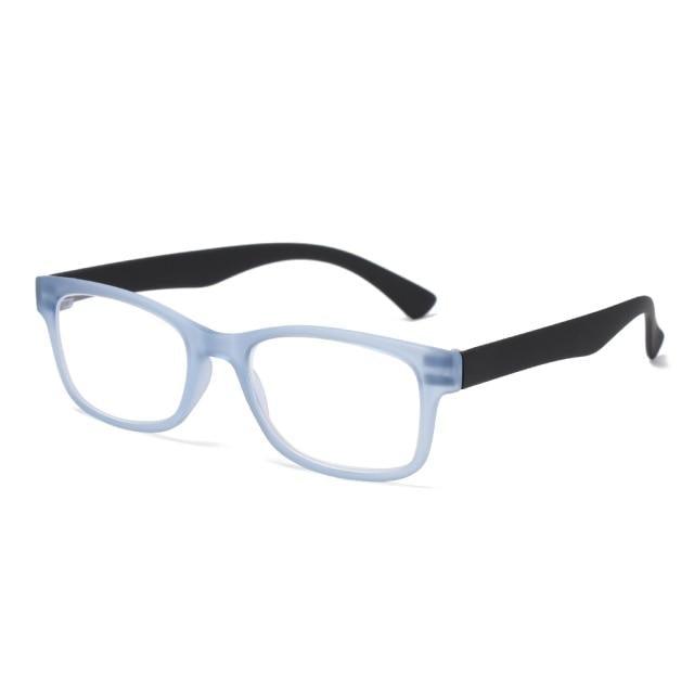 Fashion Men Women Reading Glasses Rectangle Spring Anti Glare Lightweight Reading Eyeglasses No Screw Detachable Design Eyeglasses Hyperopia Presbyopia Vision Care Eyewear