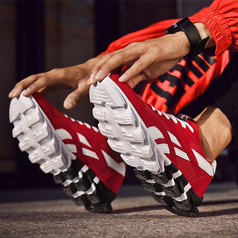 Fashion Mens Running Light Breathable Shoes Mens Sneakers Light Weight Running Elegant Soft Sneakers Comfortable Athletic Running Sneakers