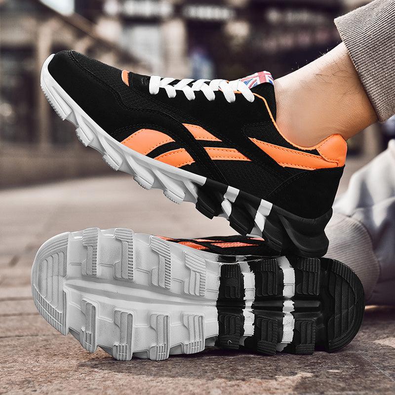 Fashion Mens Running Light Breathable Shoes Mens Sneakers Light Weight Running Elegant Soft Sneakers Comfortable Athletic Running Sneakers