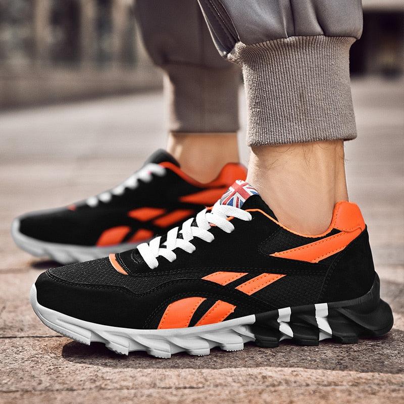 Fashion Mens Running Light Breathable Shoes Mens Sneakers Light Weight Running Elegant Soft Sneakers Comfortable Athletic Running Sneakers
