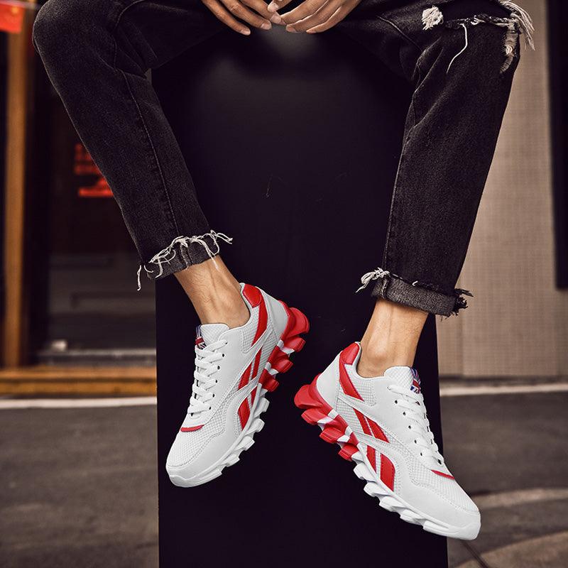 Fashion Mens Running Light Breathable Shoes Mens Sneakers Light Weight Running Elegant Soft Sneakers Comfortable Athletic Running Sneakers