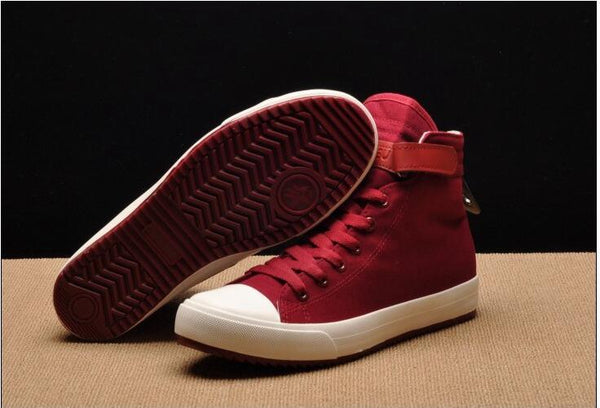 Fashion New Mens Light Breathable Canvas Casual Black White  High Top Solid Color Sneakers Shoes Vulcanized Mens Sports Walking Jogging Non Slip Athletic Sneakers