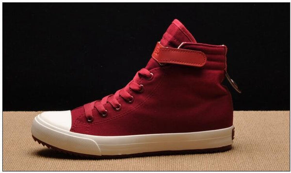 Fashion New Mens Light Breathable Canvas Casual Black White  High Top Solid Color Sneakers Shoes Vulcanized Mens Sports Walking Jogging Non Slip Athletic Sneakers