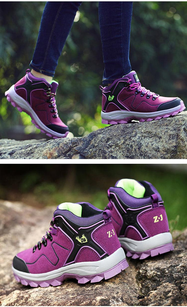 Fashion Outdoor Men's Sports Hiking Boots Wear-Resistant Hiking Men's Fashion Non-slip Waterproof Walking Boots Lightweight Comfortable Sport Ankle Shoes Outdoor Winter Mens Shoes