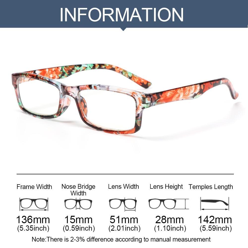 Fashion Reading Eyeglasses Men Women High Definition Transparent Optical Eyewear Anti Blue Eye Protection Eyeglasses Transparent Optical Eyewear With Diopter +1.0~+ 4.0
