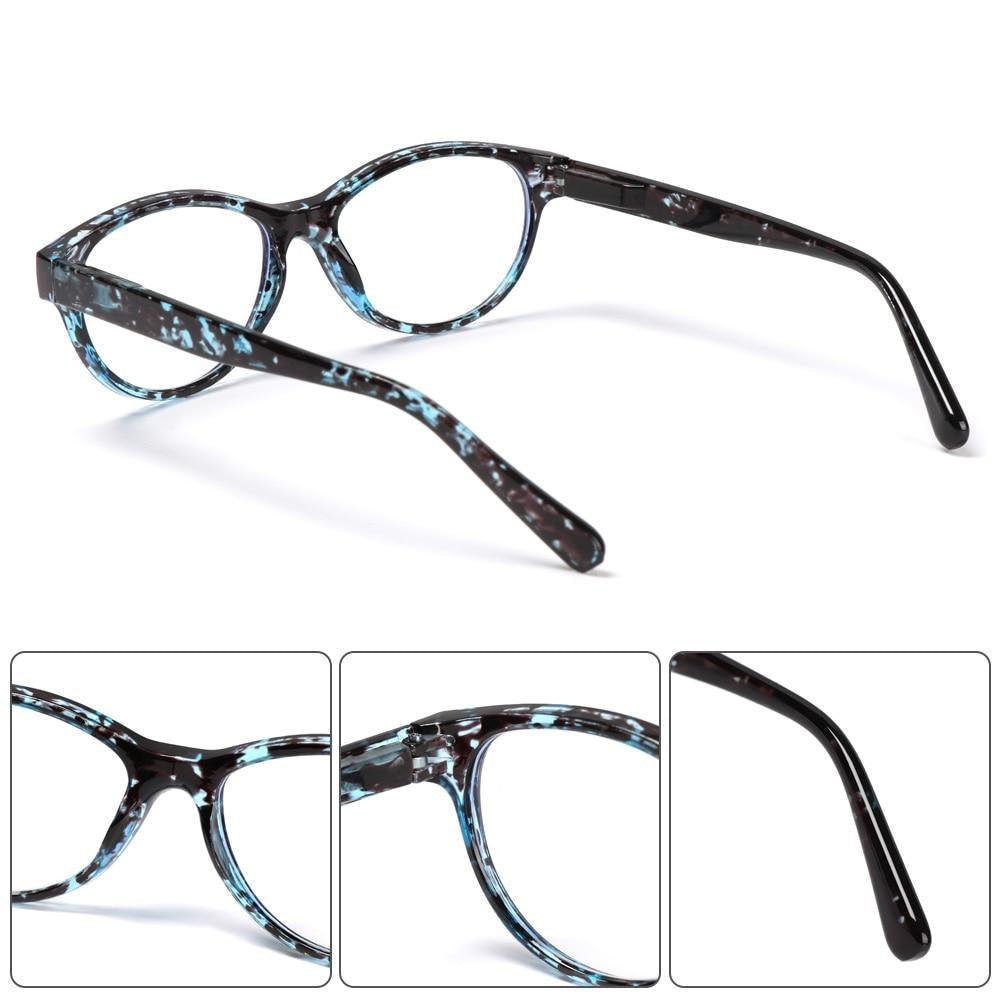 Fashion Reading Eyeglasses Men Women High Definition Transparent Optical Eyewear Anti Blue Eye Protection Eyeglasses Transparent Optical Eyewear With Diopter +1.0~+ 4.0