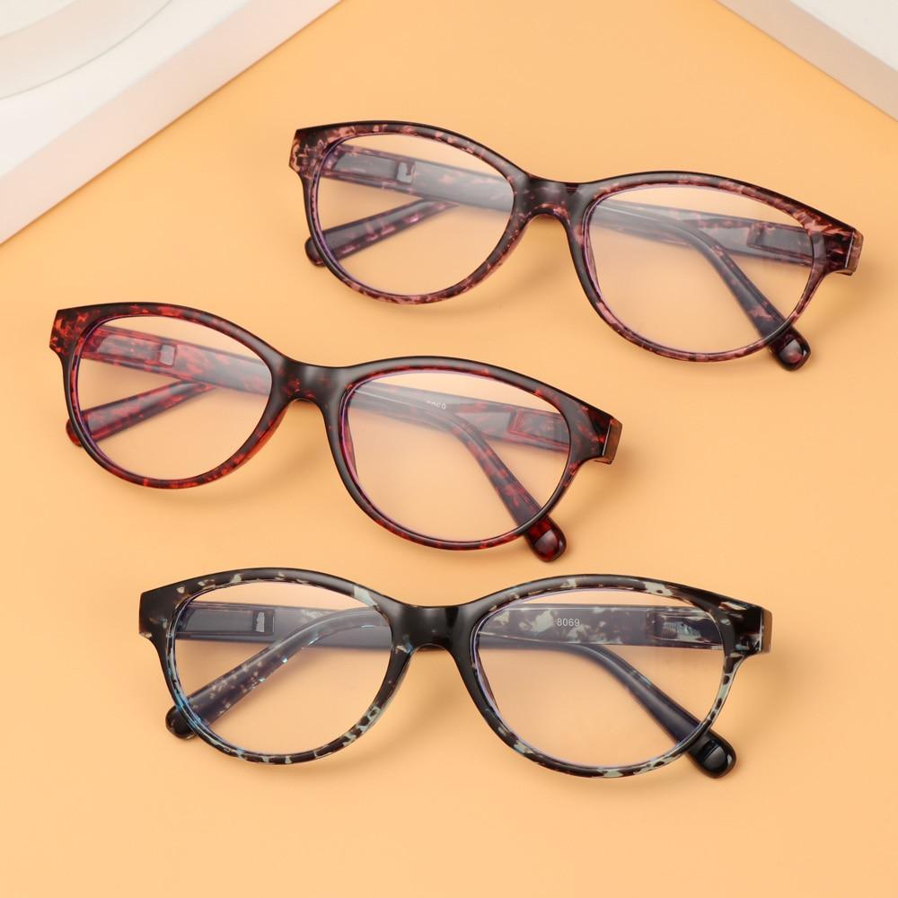 Fashion Reading Eyeglasses Men Women High Definition Transparent Optical Eyewear Anti Blue Eye Protection Eyeglasses Transparent Optical Eyewear With Diopter +1.0~+ 4.0