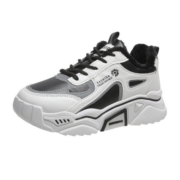 Fashion Spring Reflective Women Sneakers Lace Up Chunky Sneakers Mixed Color Women's Lightweight Casual Everyday Walking Fashion Chunky Sneakers