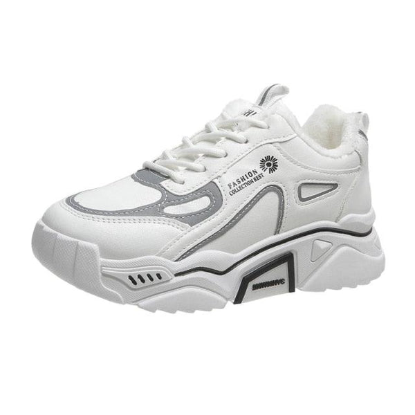 Fashion Spring Reflective Women Sneakers Lace Up Chunky Sneakers Mixed Color Women's Lightweight Casual Everyday Walking Fashion Chunky Sneakers