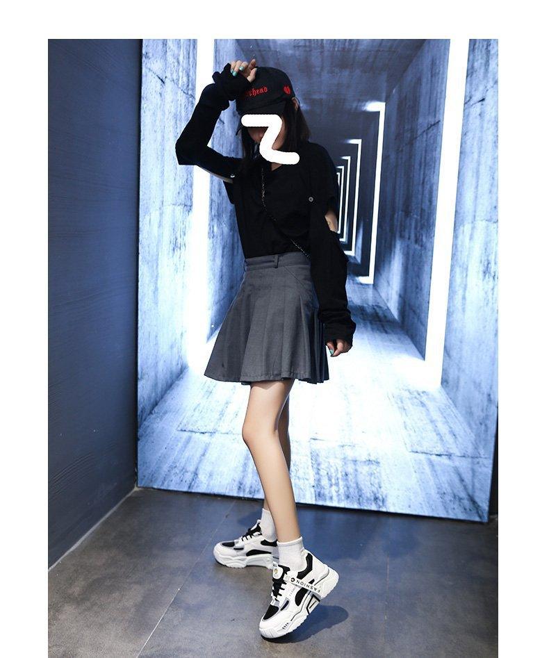 Fashion Spring Reflective Women Sneakers Lace Up Chunky Sneakers Mixed Color Women's Lightweight Casual Everyday Walking Fashion Chunky Sneakers