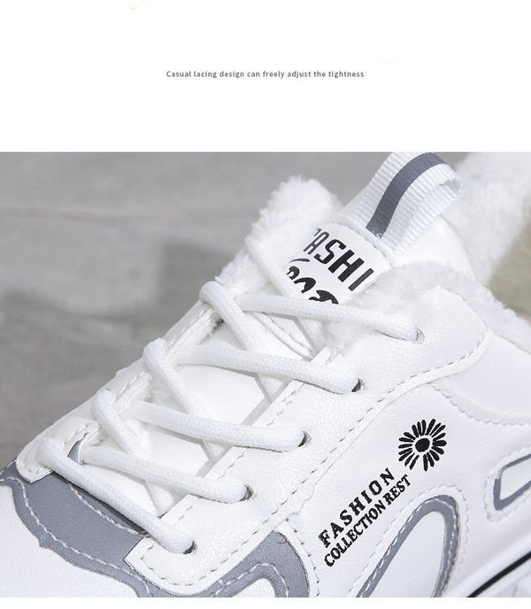 Fashion Spring Reflective Women Sneakers Lace Up Chunky Sneakers Mixed Color Women's Lightweight Casual Everyday Walking Fashion Chunky Sneakers