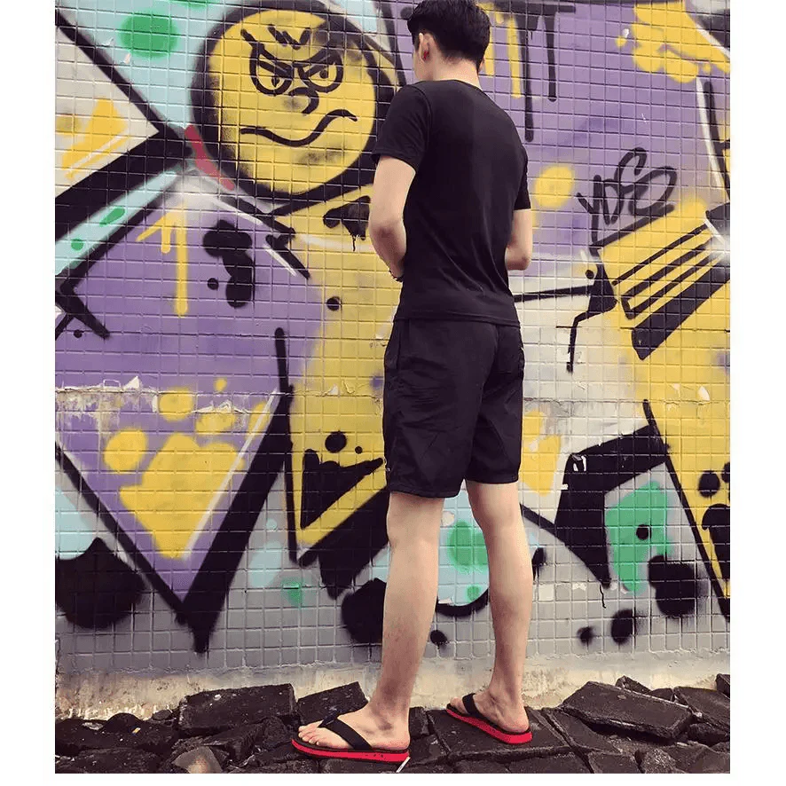 Fashion Summer Big Size Youth Slippers For Men Women Massage Non-Slip Cool Outside Flip Flops Breathable Thick-Soled Slippers