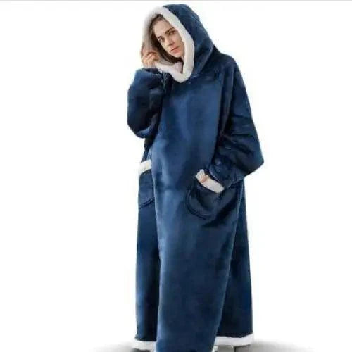 Fashion Winter Oversized Hoodies Sweatshirt Women Men Pullover Giant TV Blanket Hoodie Super Long Blanket With Sleeves  Super Long Flannel Blanket with Sleeves Winter Hoodie for Women Men Giant Fleece Pullover Oversized Hoodie