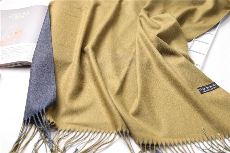 Fashion Winter Solid Soft Scarf Cashmere Lightweight Scarves Shawls Cashmere Escharpe Scarfs Lightweight Shawls Hijabs Shawls Escharpe Elegant Wrap Blanket Bandana Tassel For Lady