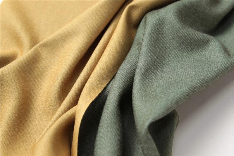 Fashion Winter Solid Soft Scarf Cashmere Lightweight Scarves Shawls Cashmere Escharpe Scarfs Lightweight Shawls Hijabs Shawls Escharpe Elegant Wrap Blanket Bandana Tassel For Lady