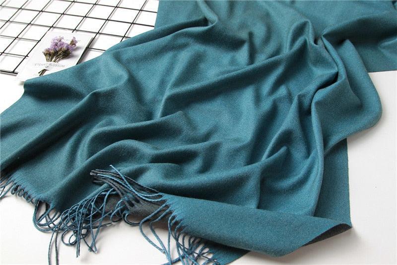 Fashion Winter Solid Soft Scarf Cashmere Lightweight Scarves Shawls Cashmere Escharpe Scarfs Lightweight Shawls Hijabs Shawls Escharpe Elegant Wrap Blanket Bandana Tassel For Lady