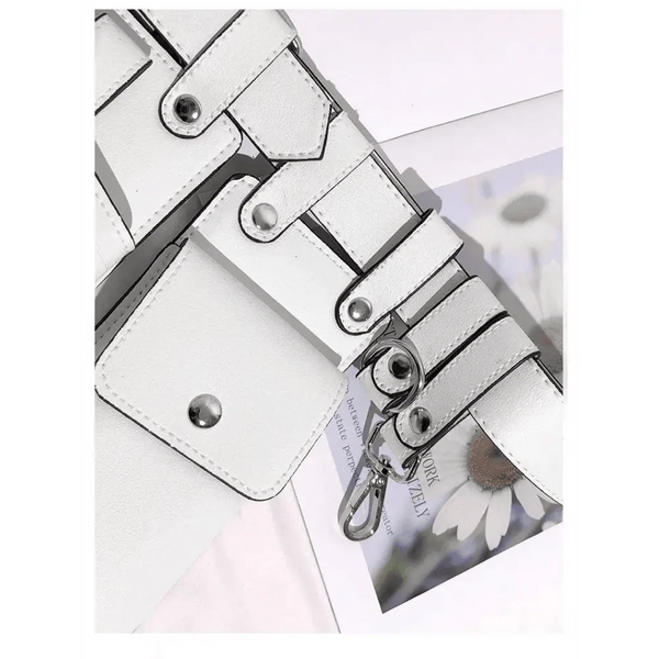 Fashion Women Leather Luxury Women Fanny Pack Black Retro Crossbody Shoulder Purse Wallet Party Bag For Women And Girl