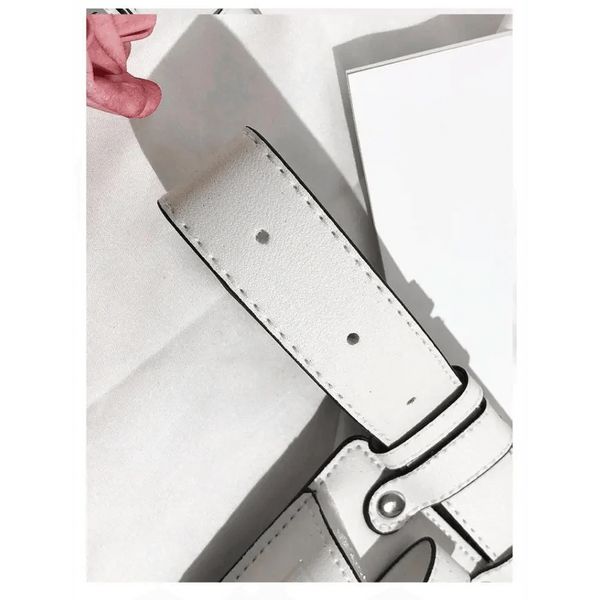 Fashion Women Leather Luxury Women Fanny Pack Black Retro Crossbody Shoulder Purse Wallet Party Bag For Women And Girl