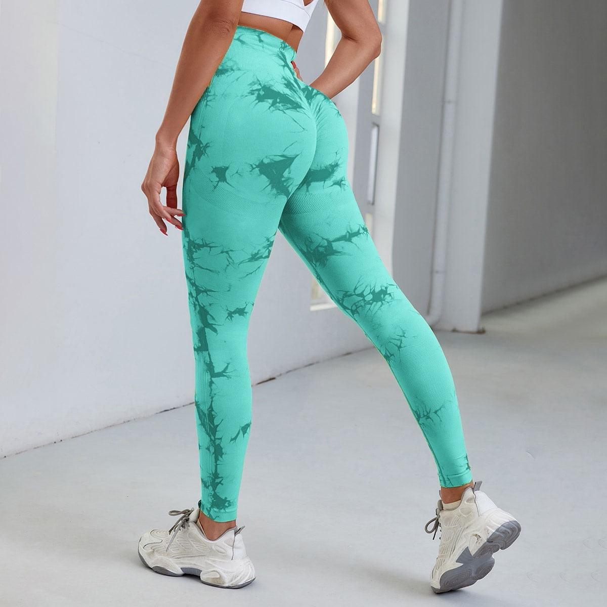 Fashion Women Leggings For Fitness Yoga Pants Push Up Workout Sports Legging Women's Seamless Workout Leggings High Waist Tummy Control Yoga Pants Gym Compression High Waist Gym Ladies Clothing