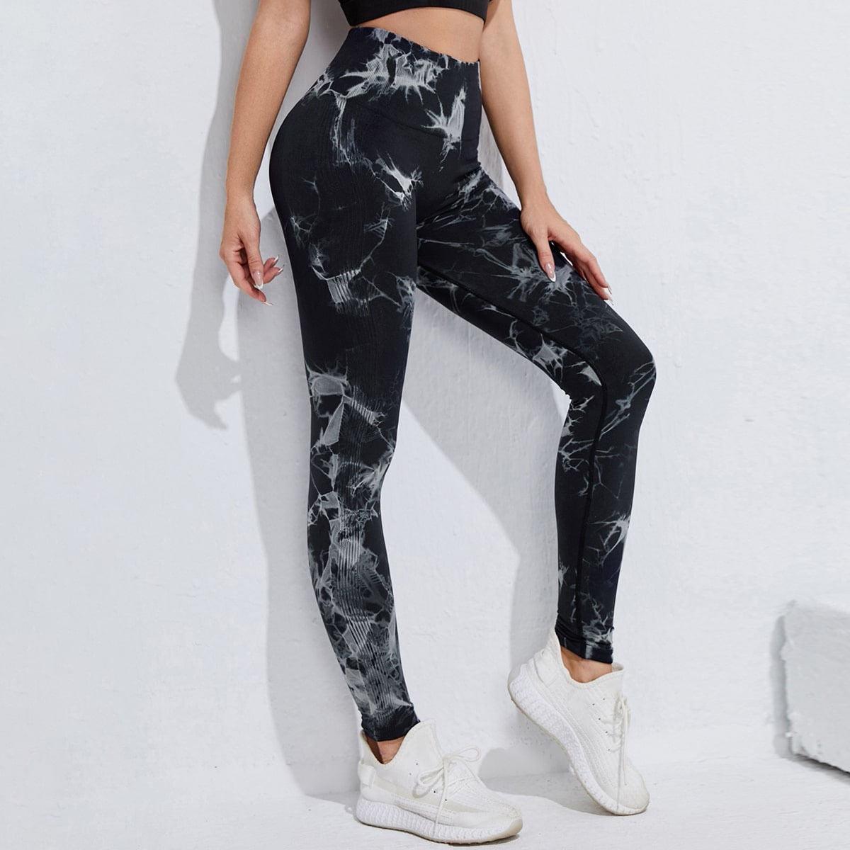 Fashion Women Leggings For Fitness Yoga Pants Push Up Workout Sports Legging Women's Seamless Workout Leggings High Waist Tummy Control Yoga Pants Gym Compression High Waist Gym Ladies Clothing