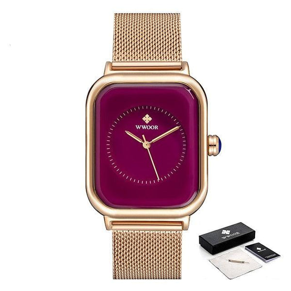 Fashion Women Watches White Leather Minimalist Rectangle Ladies Quartz Dress Wristwatch Fashion Leather Wrist Watch Rectangle Elegant Simple Dial Analog Quartz Dress Watch