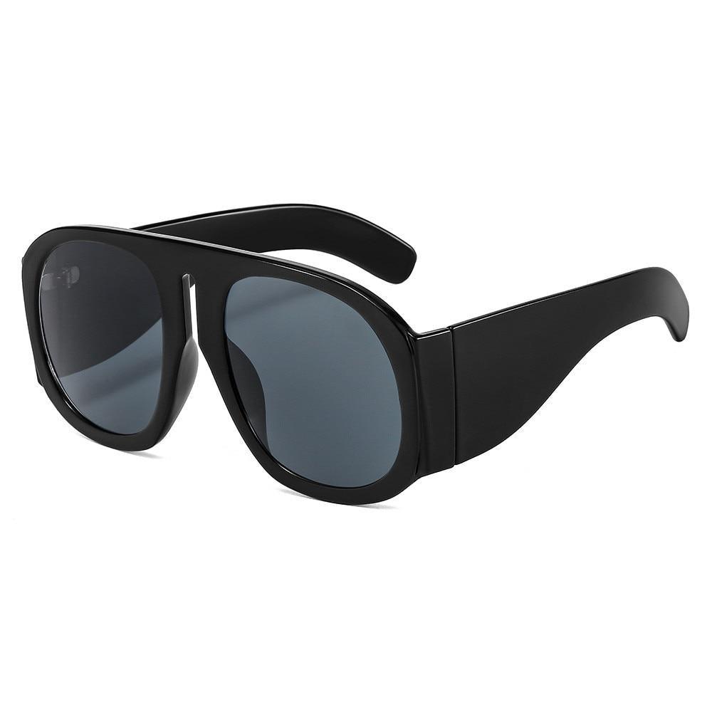 Fashionable & Luxury Round Shape Sunglasses For Men & Women & Designer Oversized & Attractive Personality Colorful Frames Unique Glasses In Retro Style Sunglasses
