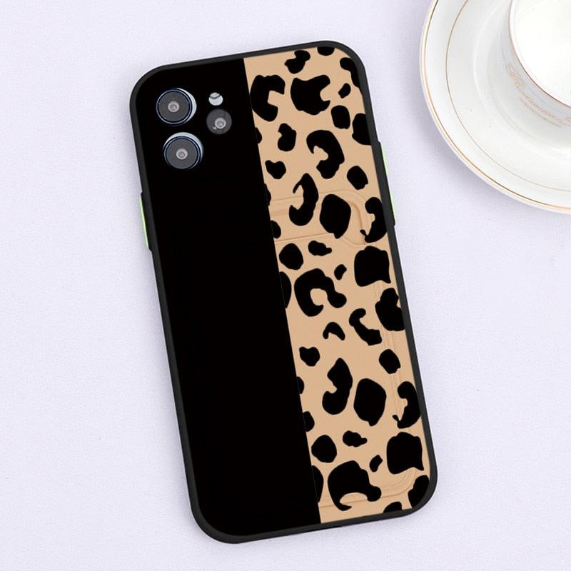 Fashionable Anti-Scratch Soft Lining Protective Case For iPhone Cases Card Holder Cute Flower Heart Phone Case For iPhone 12 13 Mini Pro Beautiful Design  Soft Iphone Case