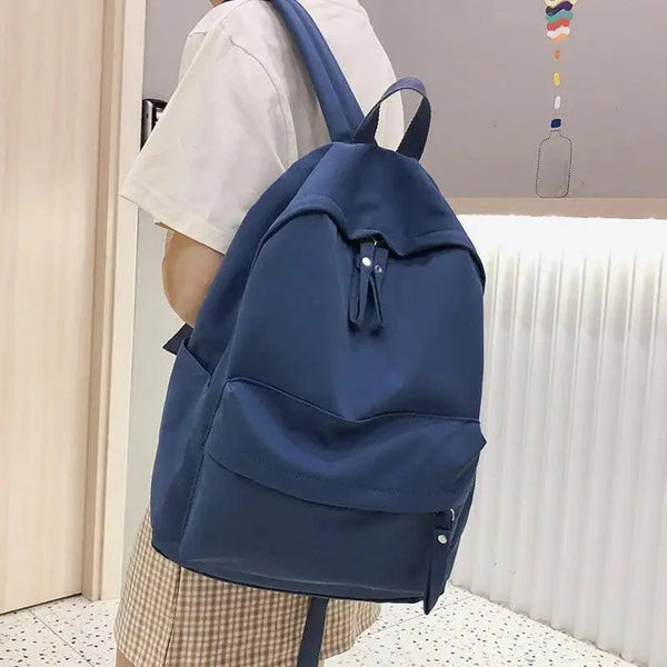Fashionable Backpack And School Bag For Teenager Girls Stylish Anti Theft Laptop Shoulder Bags Solid Color Travel Backpack