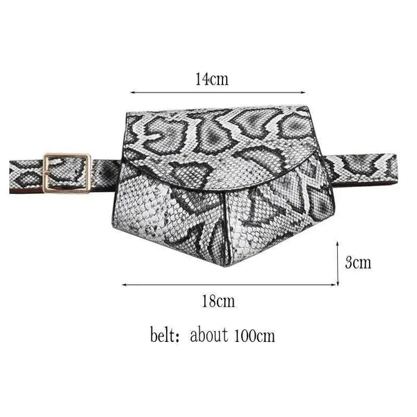 Fashionable Design Mini Adjustable Belt Waist Fanny Bag Ladies Cute Bag Women's Style Leather Pouch