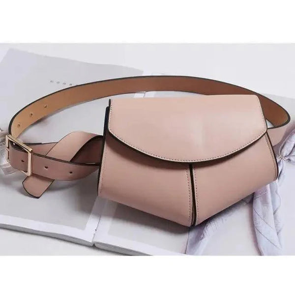 Fashionable Design Mini Adjustable Belt Waist Fanny Bag Ladies Cute Bag Women's Style Leather Pouch