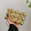 Fashionable mini lipstick bag trendy and versatile pearl chain crossbody bag