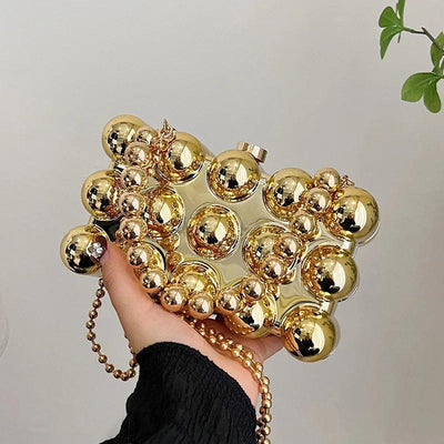Fashionable mini lipstick bag trendy and versatile pearl chain crossbody bag