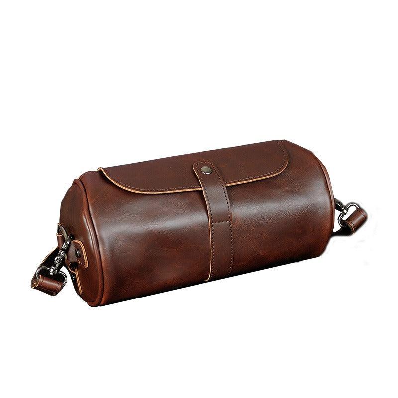 Fashionable Single Shoulder Cylinder Bag Retro Trendy and Personalized Creative Cylinder Bag