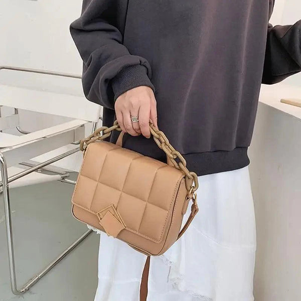 Fashionable Women's Bag Autumn Winter Female Literary Single-Shoulder Bag Chain Design Cross-Body Bag Trendy Women's Bag