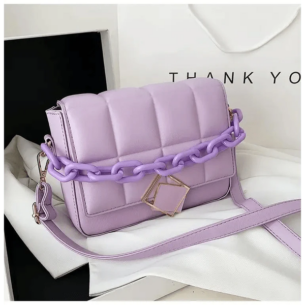 Fashionable Women's Bag Autumn Winter Female Literary Single-Shoulder Bag Chain Design Cross-Body Bag Trendy Women's Bag