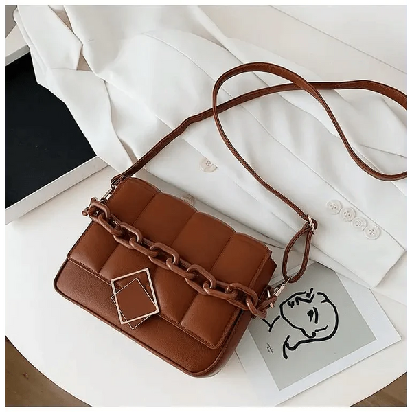 Fashionable Women's Bag Autumn Winter Female Literary Single-Shoulder Bag Chain Design Cross-Body Bag Trendy Women's Bag