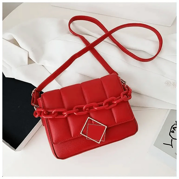 Fashionable Women's Bag Autumn Winter Female Literary Single-Shoulder Bag Chain Design Cross-Body Bag Trendy Women's Bag