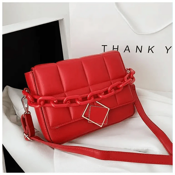 Fashionable Women's Bag Autumn Winter Female Literary Single-Shoulder Bag Chain Design Cross-Body Bag Trendy Women's Bag