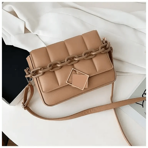 Fashionable Women's Bag Autumn Winter Female Literary Single-Shoulder Bag Chain Design Cross-Body Bag Trendy Women's Bag