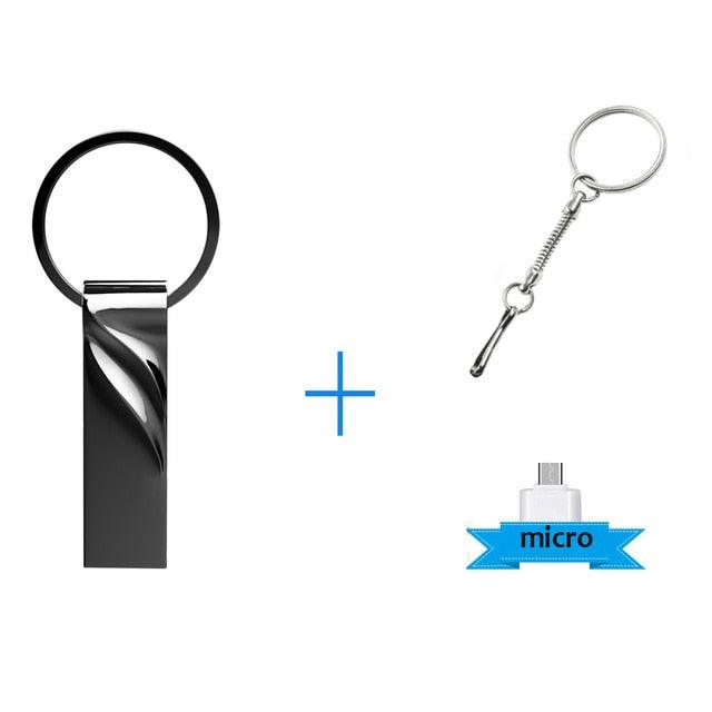 Fast Pen Drive 128GB Flash USB Flash Drive Metal Waterproof USB Drive Memory 8GB Metal Pen Drive 16GB 32GB Key USB Flash Drives 64GB Stick Pen