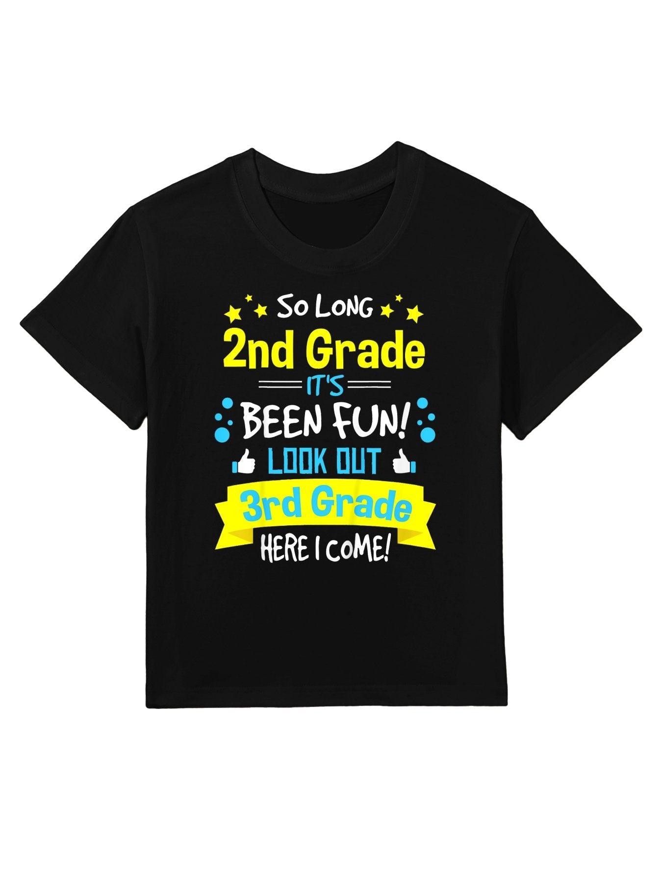 So Long 2nd Grade Here I Come 3rd Grader Graduation Gifts Kids T-Shirt