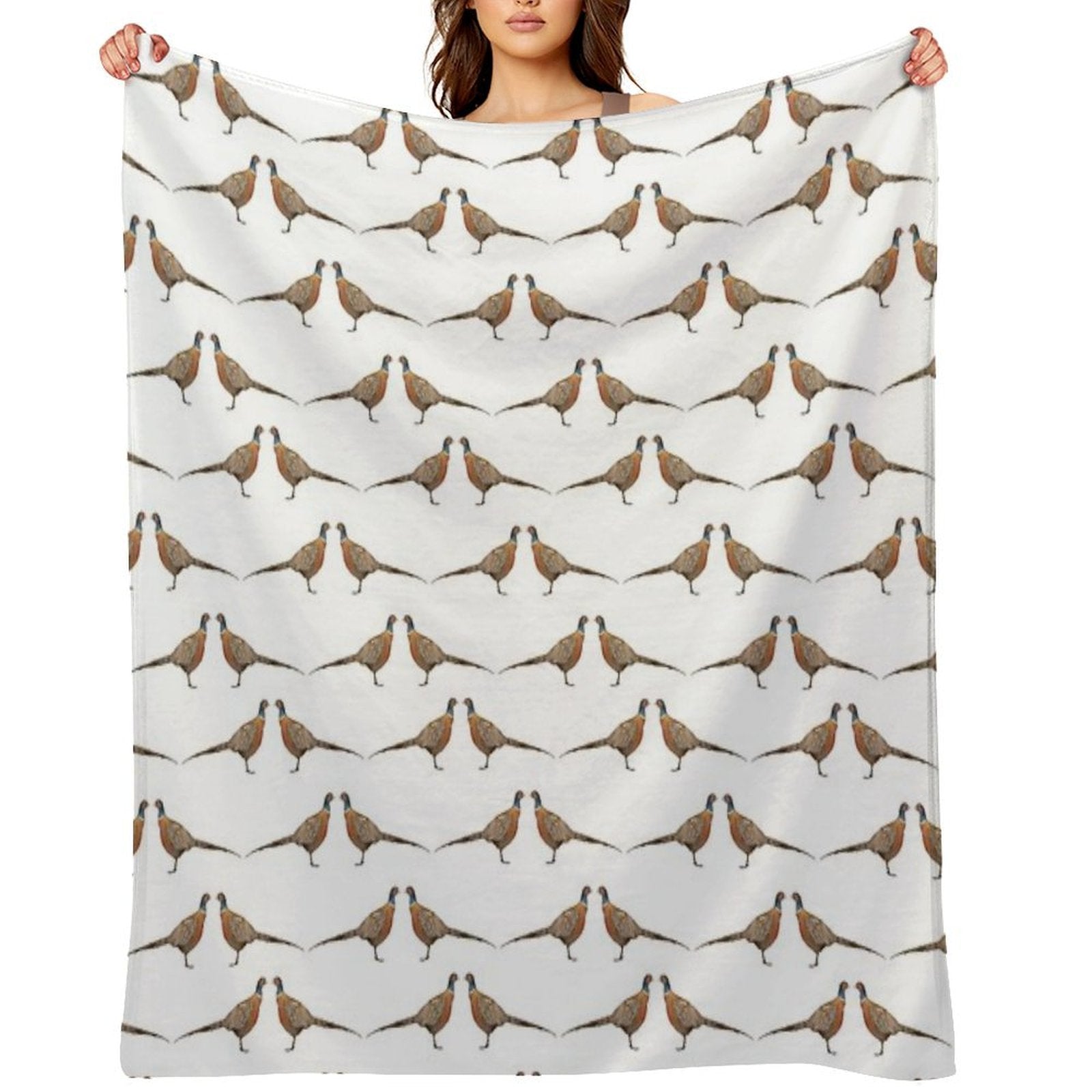 Pheasant Pattern Premium Throw Blanket