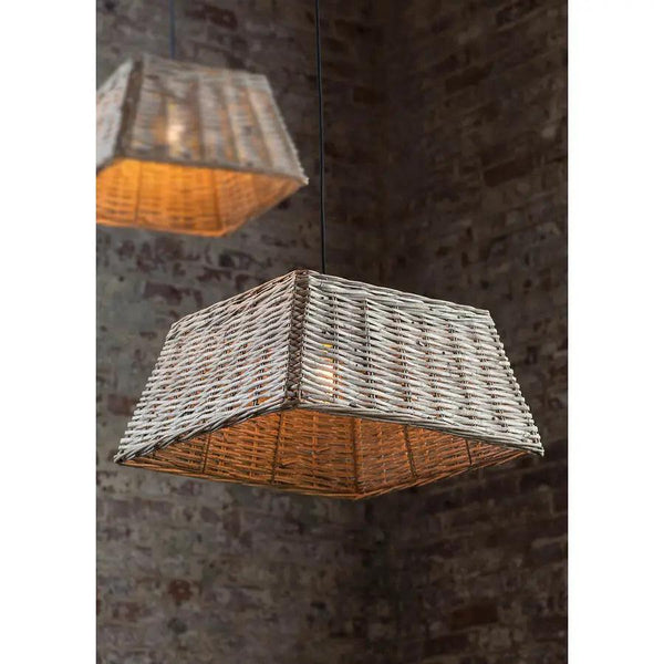 Handwoven Square Pendant Shade