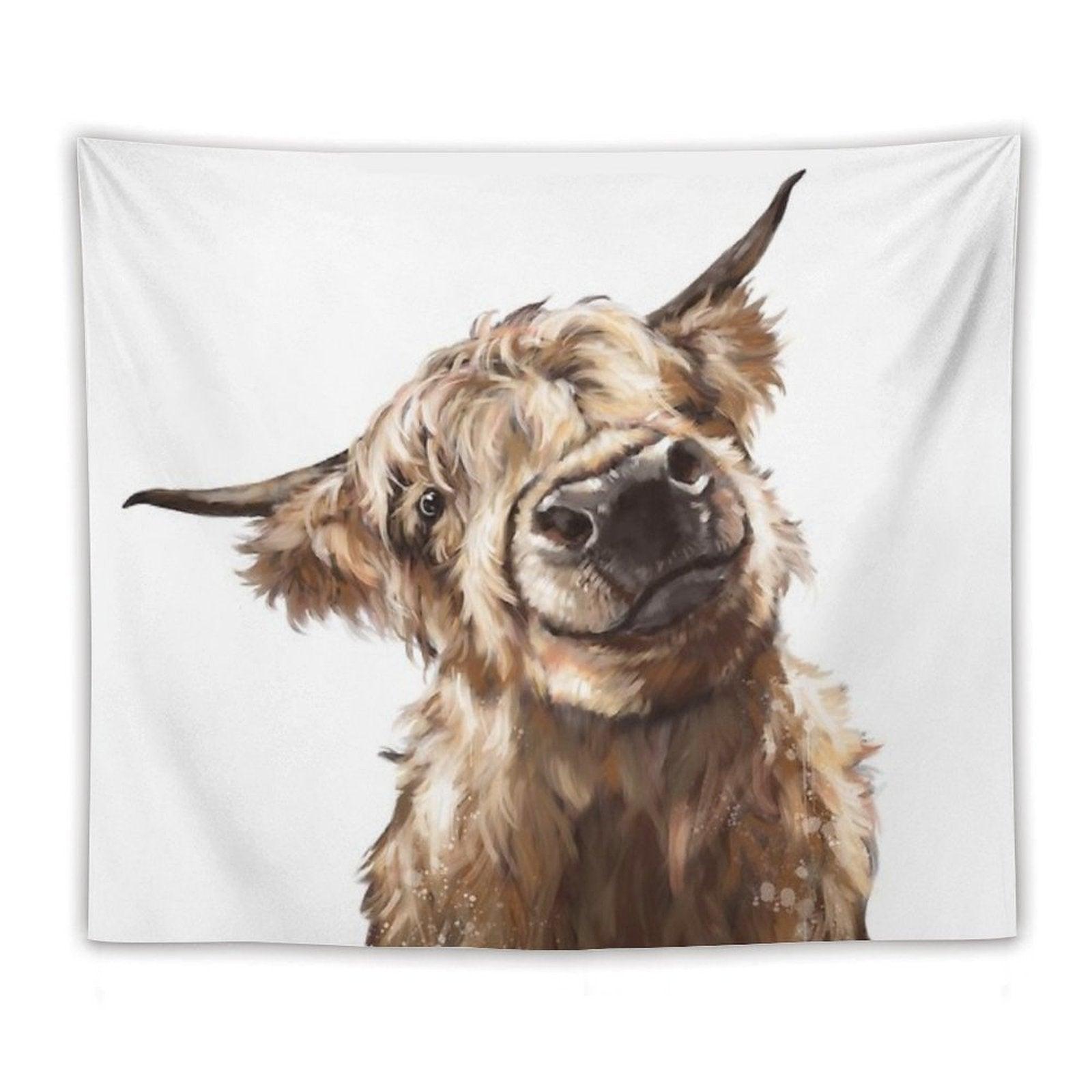 Highland Cow Tapestry