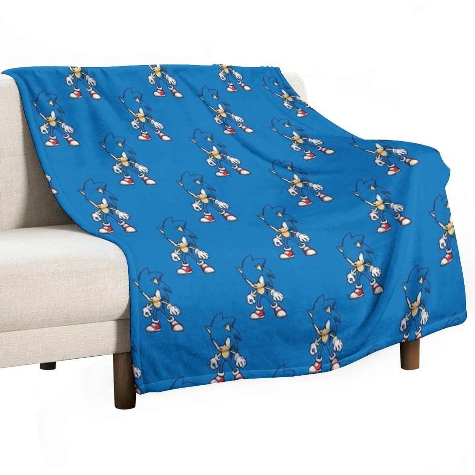Sonic The Hedgehog Ready for Action Throw Blanket