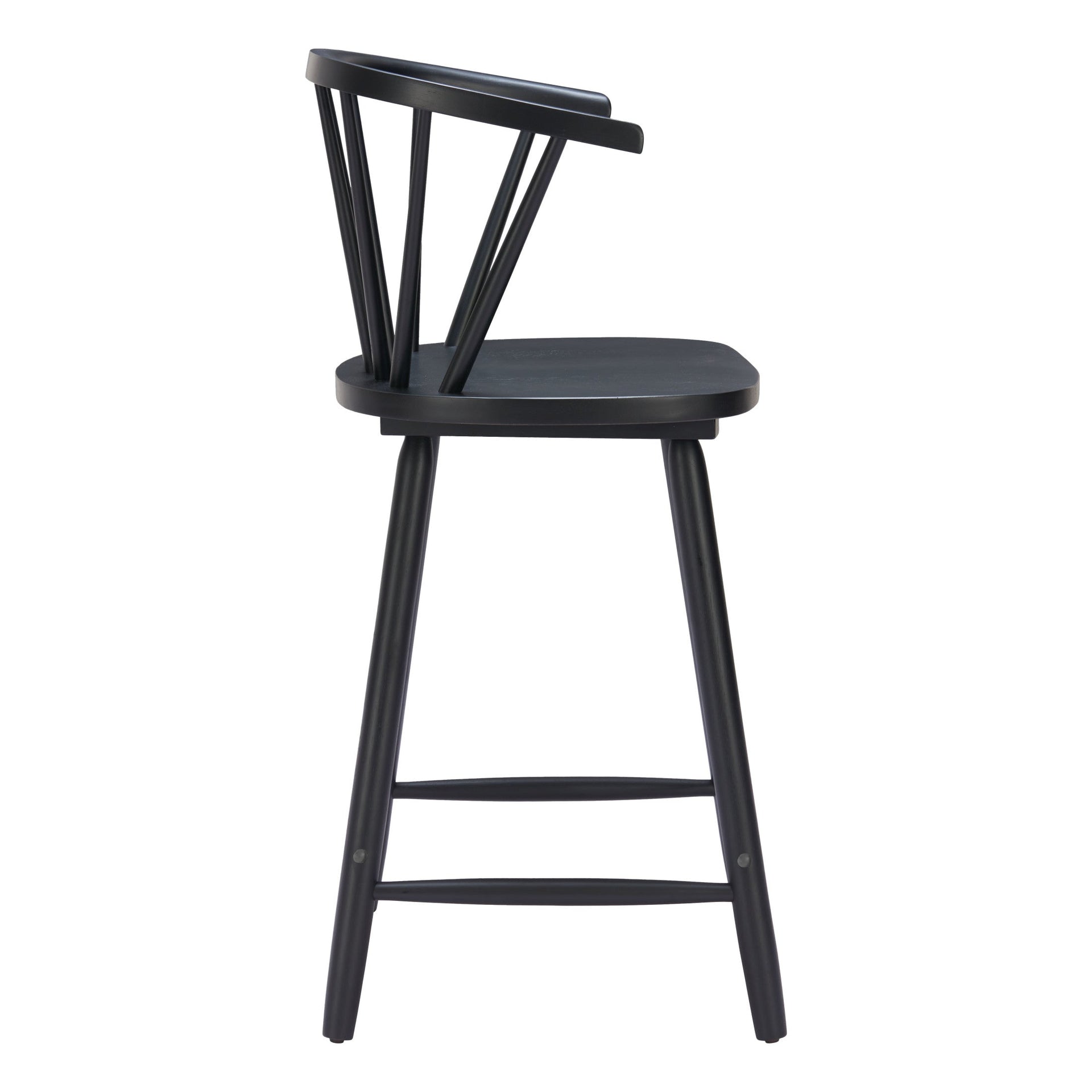 Stenger Counter Stool (Set of 2) Black