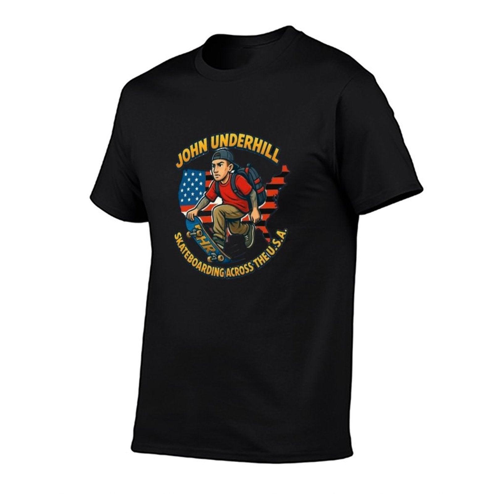 John Underhill Skateboarding Across The USA  Breathable T-Shirt