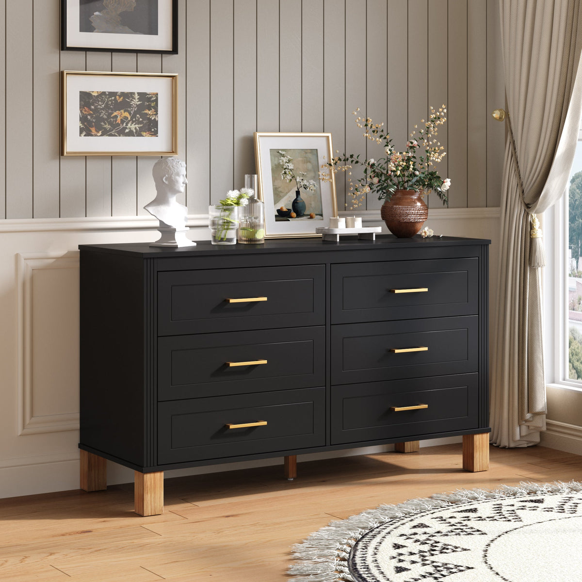 6-Drawer Double Dresser
